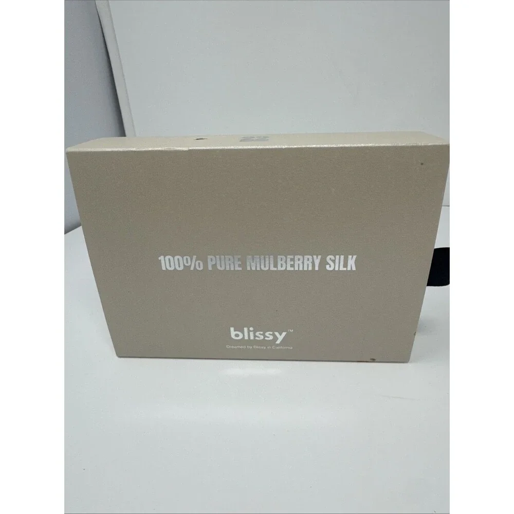 Blissy 100% Mulberry Silk Dream Pillowcase QUEEN Champagne NEW